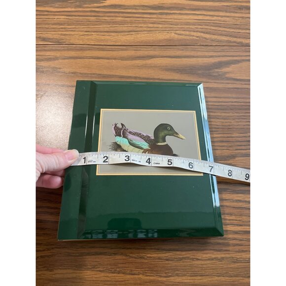 Otagiri Japan green lacquerware photo album and note holder desk set - Picture 5 of 10